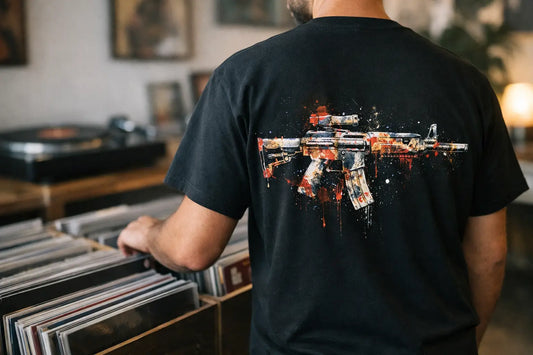 Automatic Gun Art Shirt at Easy Life Records